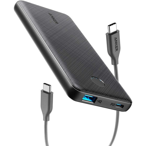 AnkerPowerCore Slim 10000 PD - 10000mAh Portable Charger USB-C Power Delivery 18W Power Bank
