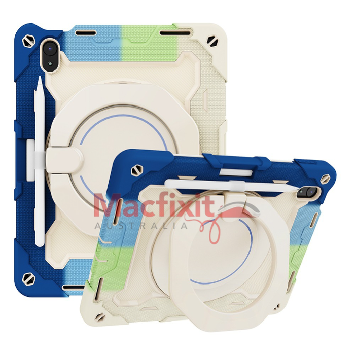 Armor Shockproof Handle Ring Rotation Case Cover for iPad 10th gen (2022) 10.9" iPad