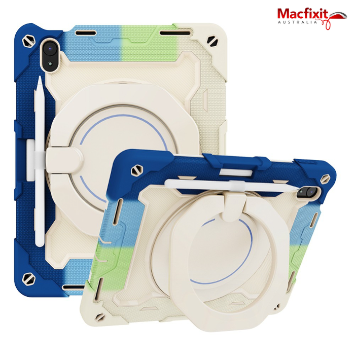 Armor Shockproof Handle Ring Rotation Case Cover for iPad 10th gen (2022) 10.9" iPad