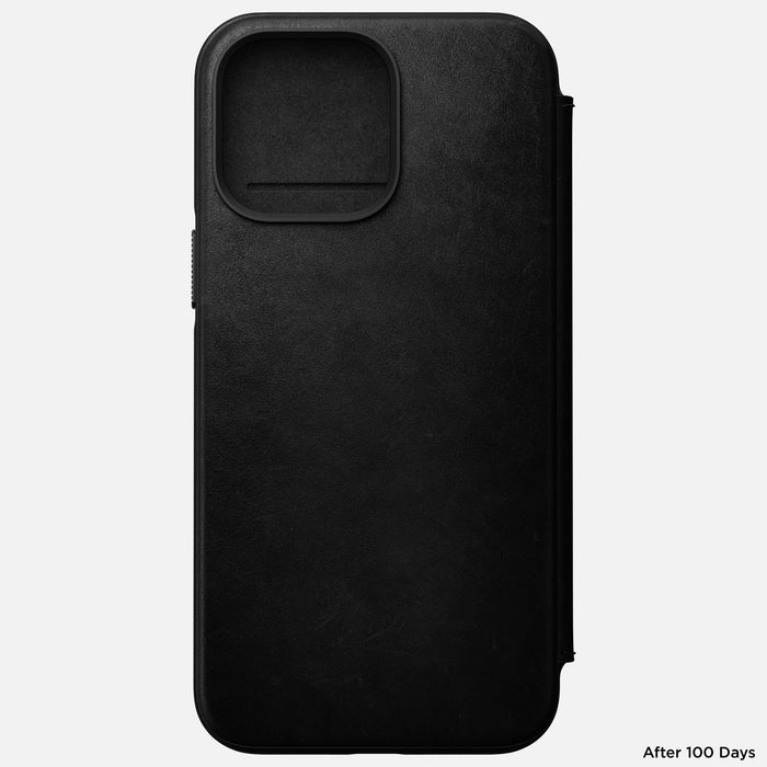 Nomad Modern Leather Folio iPhone 14 Plus - Black