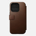 Nomad Modern Leather Folio iPhone 14 Pro - Brown