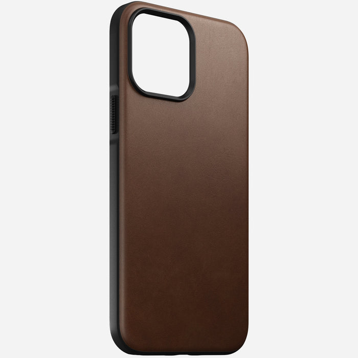 Nomad Modern Leather Case For iPhone 13 Pro Max - Rustic Brown