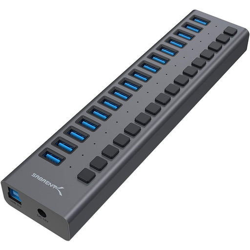Sabrent USB 3.0 16-Port Aluminum HUB with Power Switches and LEDs