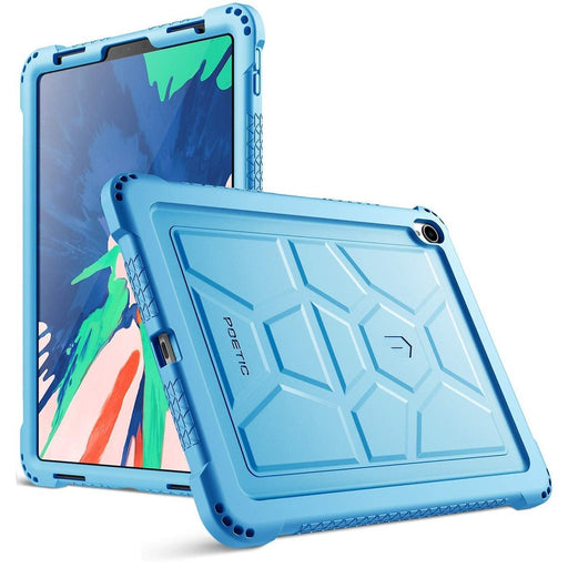 Poetic TurtleSkin Series Protective Silicone Case for iPad Pro 11 Inch 2018 Not Supported Apple Pencil Magnetic Attachment - Blue