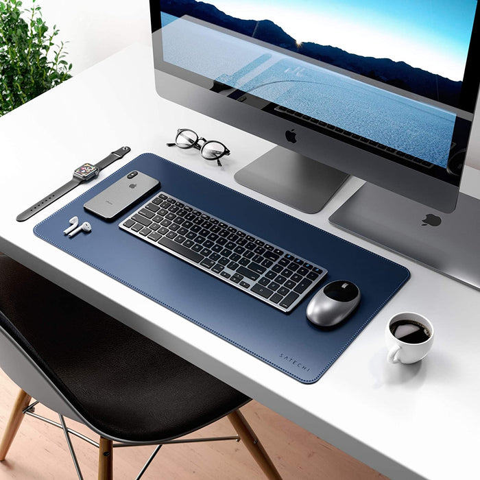 Satechi Eco Leather Deskmate Desk Mat - Blue
