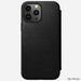 Nomad Modern Leather Folio Case For iPhone 13 Pro Max - Black