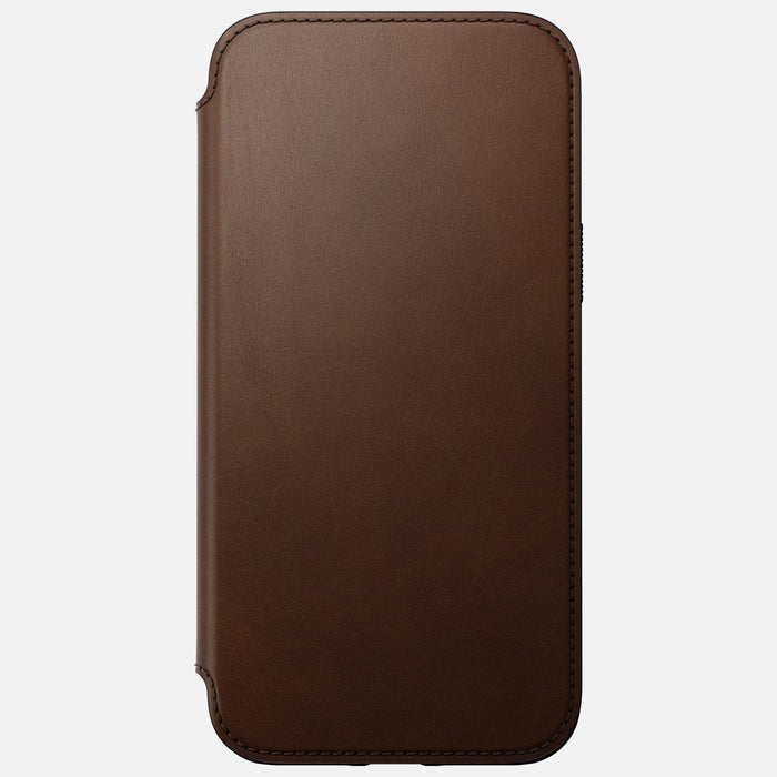 Nomad Modern Leather Folio iPhone 14 Plus - Brown