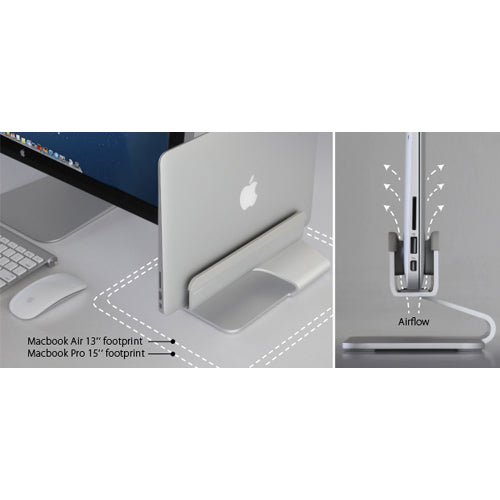 Rain Design mTower Vertical Laptop Stand - Silver
