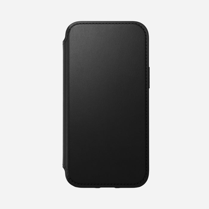 Nomad Modern Leather Folio Case For iPhone 13 Mini - Black