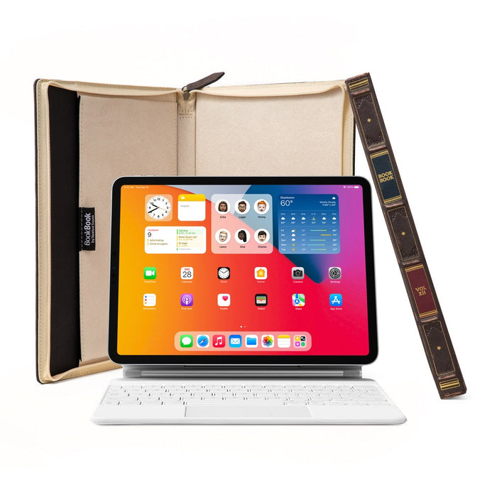 Twelve South BookBook Cover for 12.9" iPad Pro + Keyboard Cream Lining
