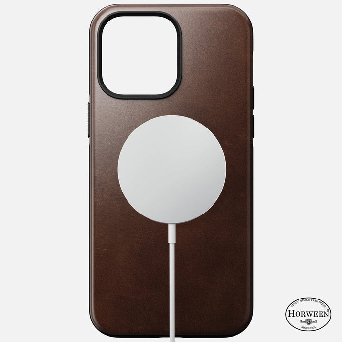 Nomad - Modern Horween Leather Case - iPhone 14 Pro Max - Brown