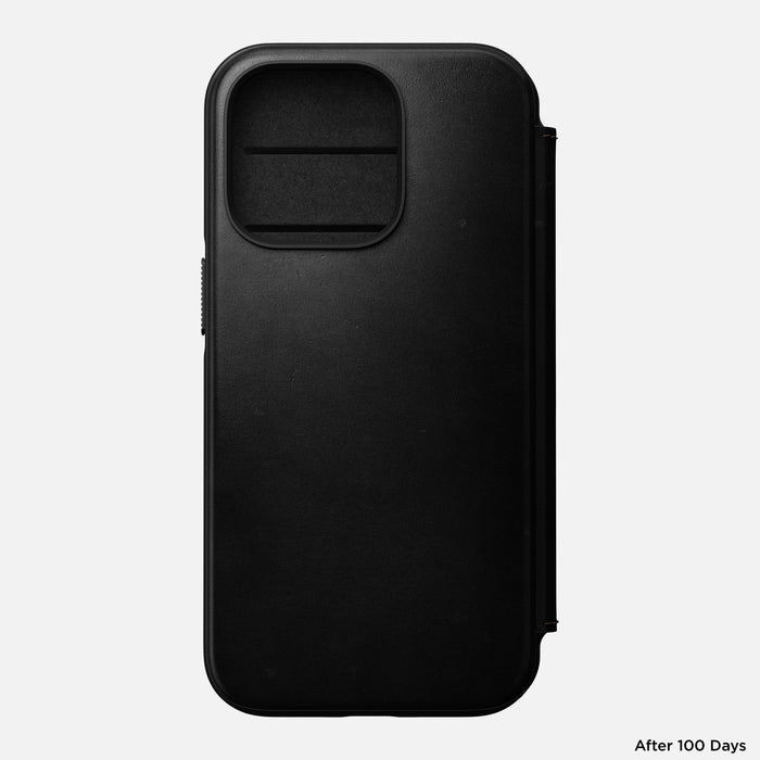 Nomad - Modern Horween Leather Folio - iPhone 14 Pro - Black
