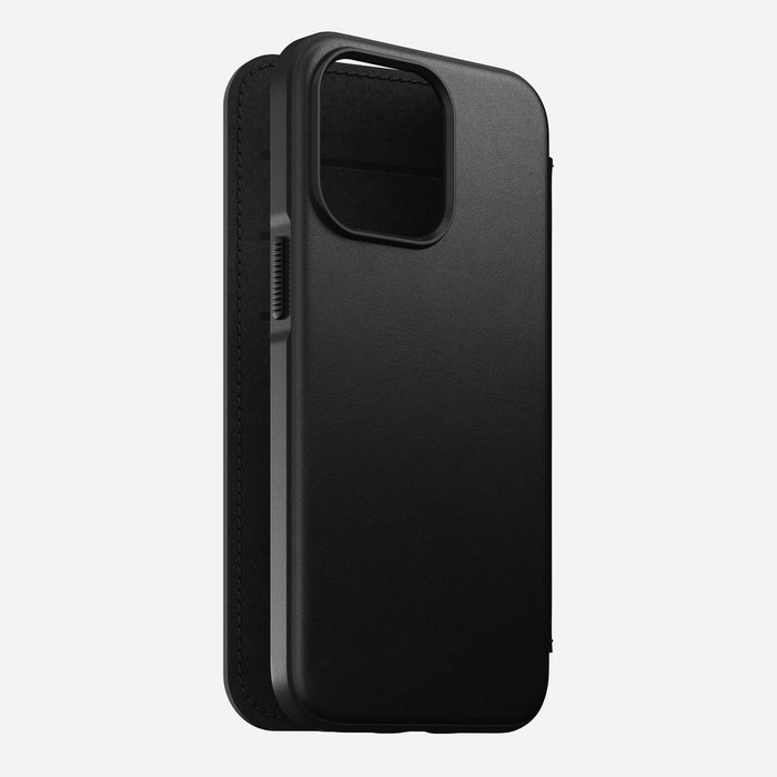 Nomad Modern Leather Folio Case For iPhone 13 Pro - Black