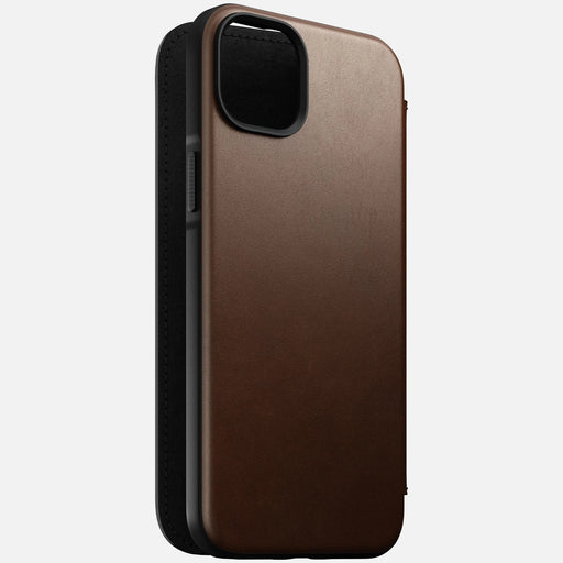 Nomad Modern Leather Folio iPhone 14 Plus - Brown
