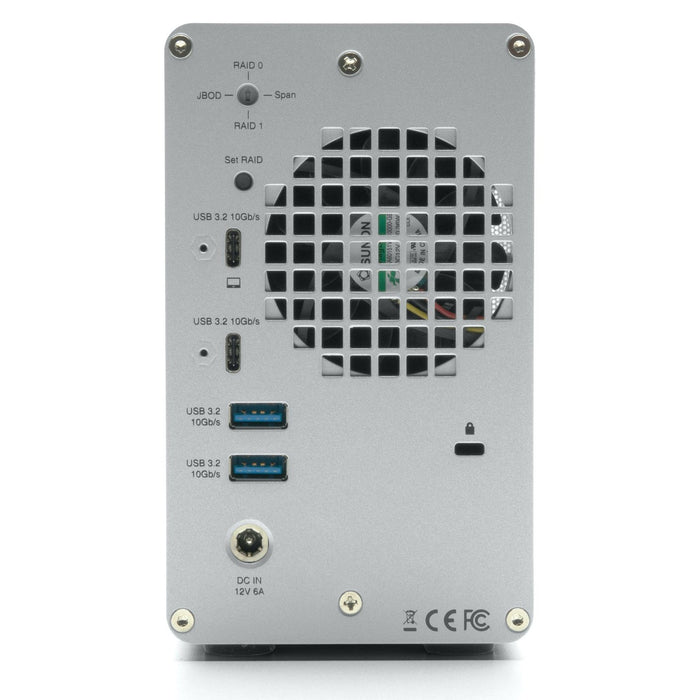 4TB OWC Mercury Elite Pro Dual RAID Storage Solution with USB 10Gb-s + 3-Port Hub