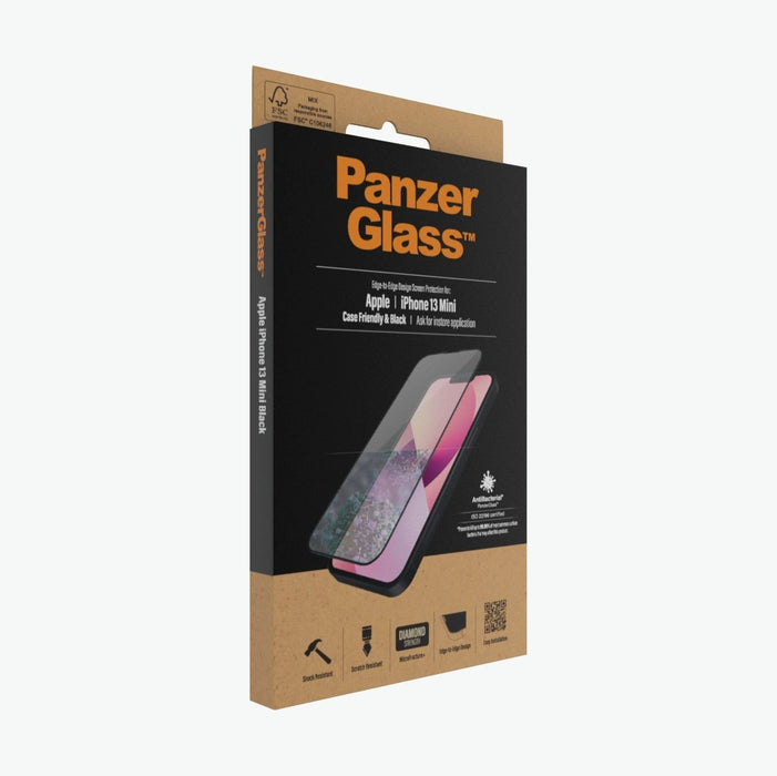PanzerGlass iPhone 13 mini - CaseFriendly Black