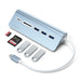 Satechi USB-C Aluminium USB Hub & Card Reader - Blue