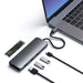 Satechi USB-C Hybrid Multiport Adapter with SSD Enclosure - Space Grey