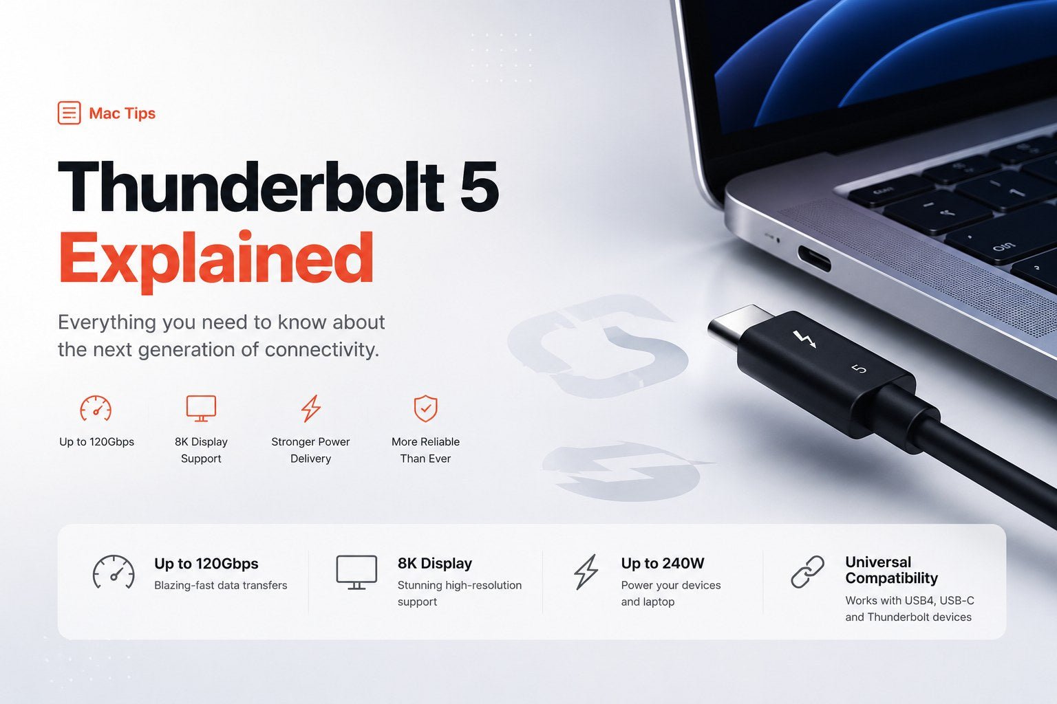 Thunderbolt 5 Explained: Speed, Benefits & Compatibility - Macfixit Australia