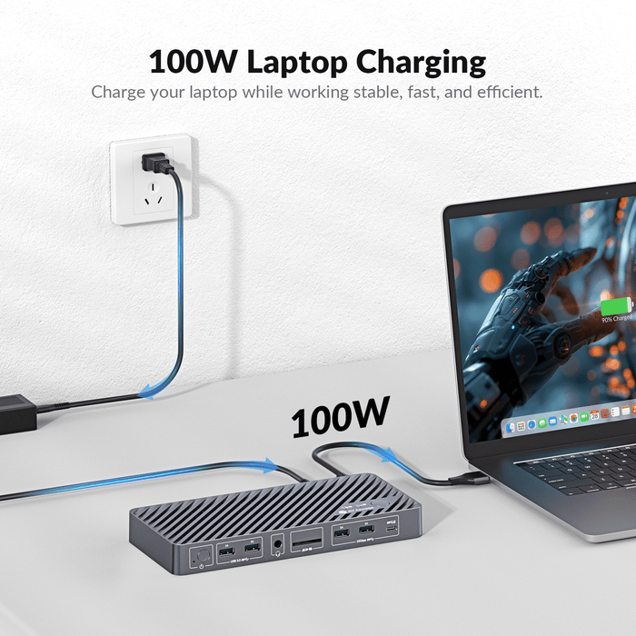 iDock M10 KVM Switch Docking Station with 10-in-1 USB-C Dock