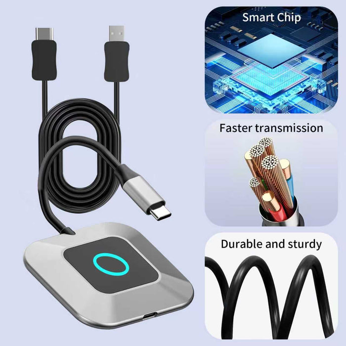 Portable USB-C Wireless HDMI Transmitter with 100W PD