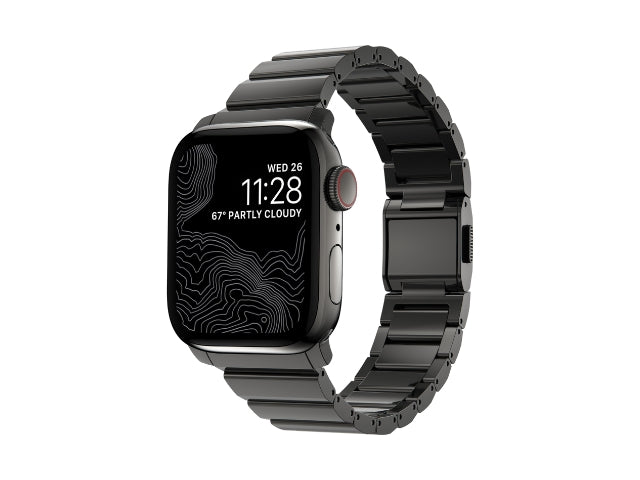 NOMAD Steel Band – Apple Watch (40–42mm) – Graphite