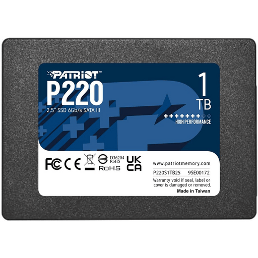 1TB Patriot P220 SATA III 2.5" Internal SSD - Macfixit Australia