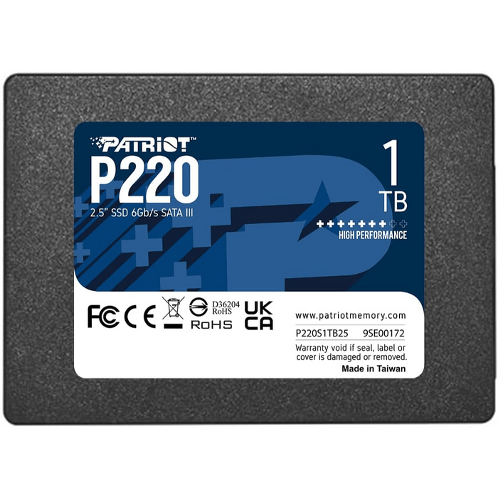 1TB Patriot P220 SATA III 2.5" Internal SSD - Macfixit Australia