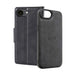 2 in 1 Detachable Magnetic Flip Leather Wallet Cover Case for iPhone 16e - Black - Macfixit Australia