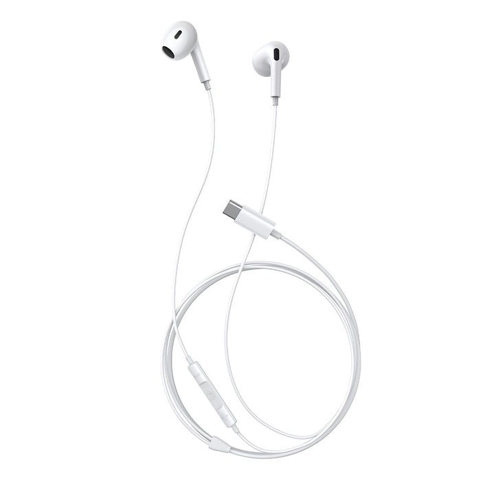 Baseus Encok CZ17 Semi-In-Ear Wired Earphones - White Macfixit Australia