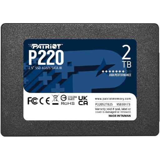 2TB Patriot P220 SATA III 2.5" Internal SSD - Macfixit Australia