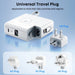 5-in-1 Qi2 Magnetic 10000mAh Power Bank with Wall Plug & Built-in Cables Macfixit Australia
