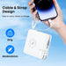 5-in-1 Qi2 Magnetic 10000mAh Power Bank with Wall Plug & Built-in Cables Macfixit Australia