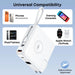 5-in-1 Qi2 Magnetic 10000mAh Power Bank with Wall Plug & Built-in Cables Macfixit Australia