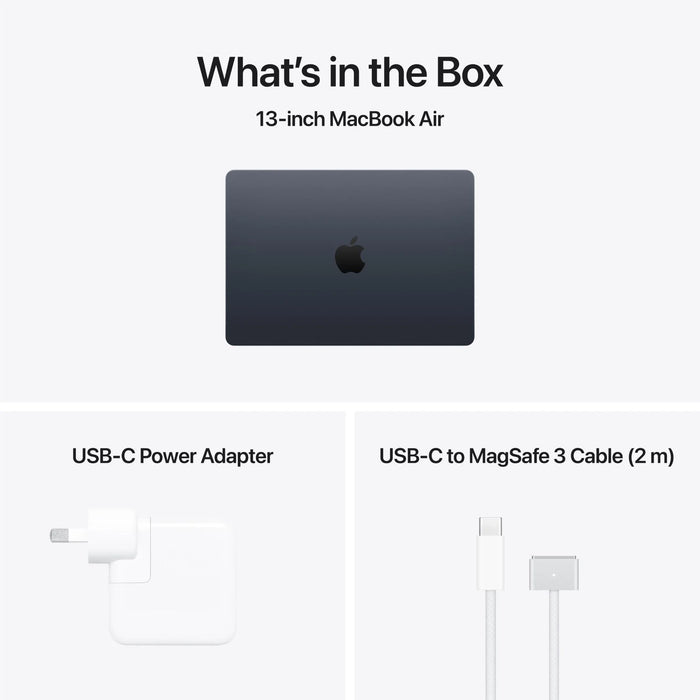 Brand New - MacBook Air (13-inch, M5) - 10C CPU, 10C GPU, 16GB, 1TB - Midnight Macfixit Australia