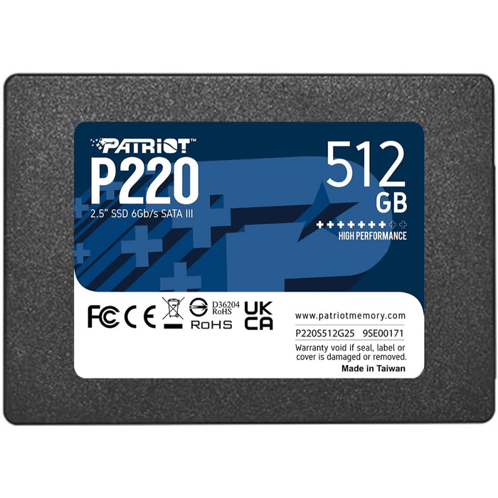 512GB Patriot P220 SATA III 2.5" Internal SSD - Macfixit Australia