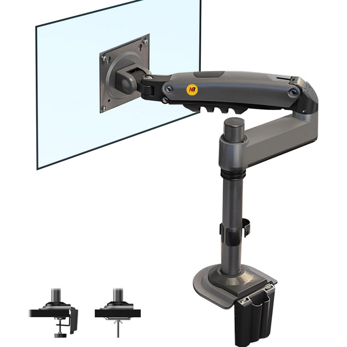 NB North Bayou Long Arm Gas Spring Monitor Desk Mount – For 17" to 35" Monitors