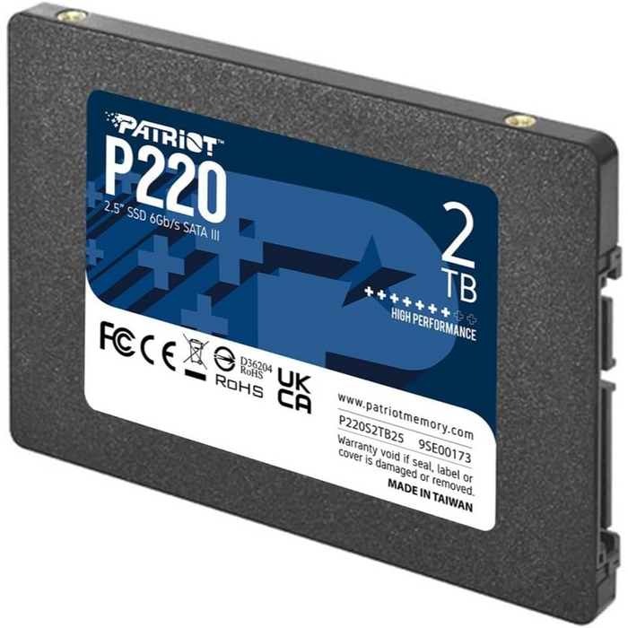 2TB Patriot P220 SATA III 2.5" Internal SSD