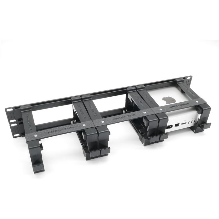 Rack Mount for Apple Mac mini M4 with Remote on/Off Button - Fits 3 Mac mini