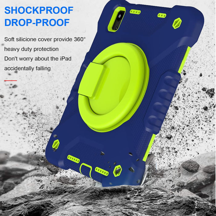 iPad Mini 7 Case (A17 Pro)/iPad Mini 6 Case, 8.3-inch Kids Case With Built-in Pencil Holder, 360° Rotating Handle Stand