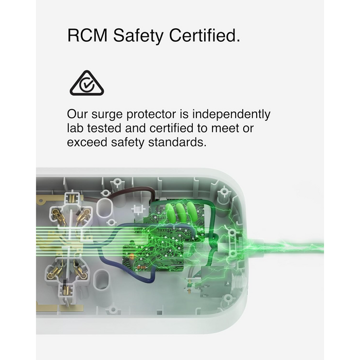 Belkin Connect 8-Outlet Surge Protector with Dual USB-C 30W, 2M Power Cord