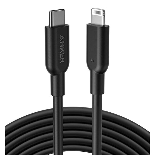 Anker Powerline II USB-C with Lightning Connector 10 ft / 3 m - Black