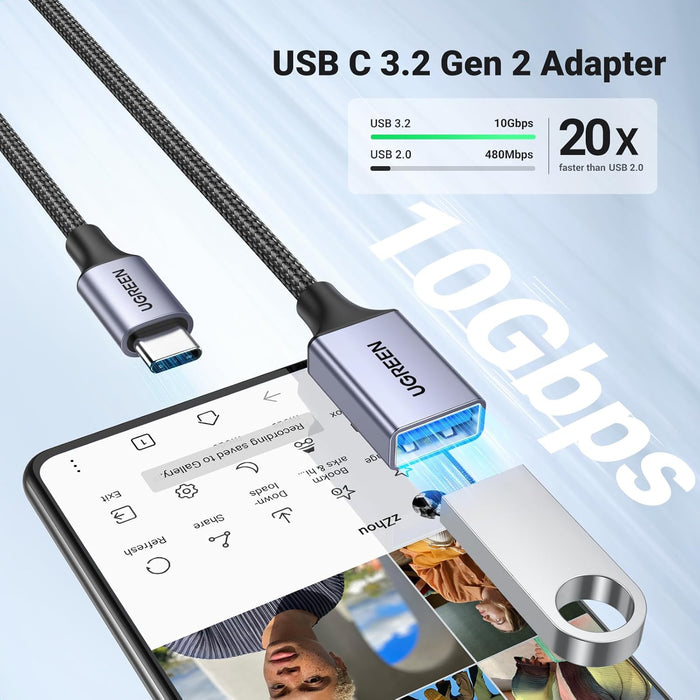 UGREEN 10Gbps USB C to USB Adapter