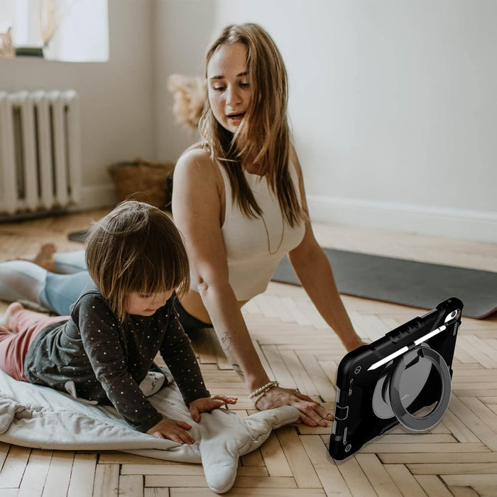 iPad 10th Generation Shockproof Rugged Protective Kids Case With 360° Rotating Stand for 10.9 Inch