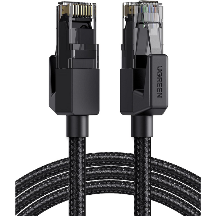 Cat 6 Ethernet Cable, 1000Mbps - Black, Braided