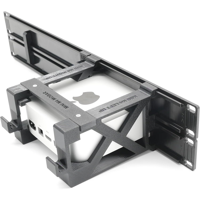Rack Mount for Apple Mac mini M4 with Remote on/Off Button - Fits 3 Mac mini