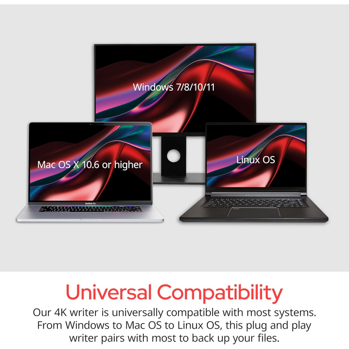 Verbatim Ultra HD 4K External Slimline Blu-ray Writer