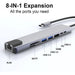 8 in 1 USB - C Hub Multiport Adapter - Macfixit Australia