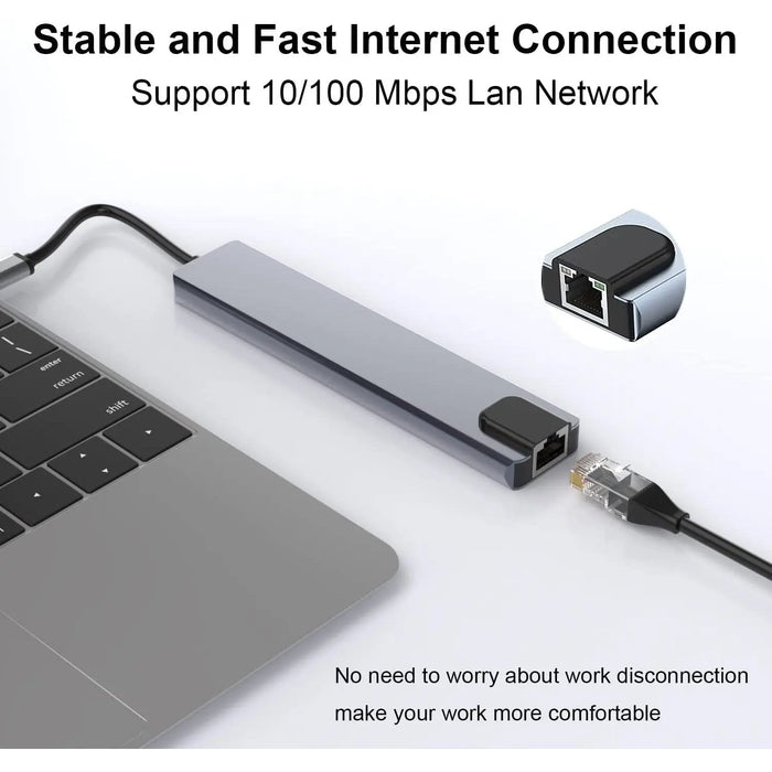 8 in 1 USB - C Hub Multiport Adapter - Macfixit Australia