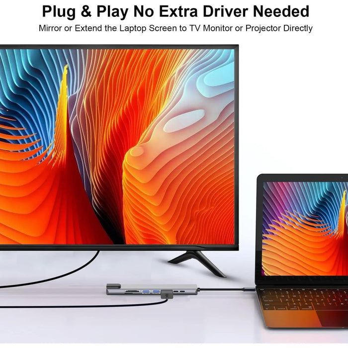 8 in 1 USB - C Hub Multiport Adapter - Macfixit Australia